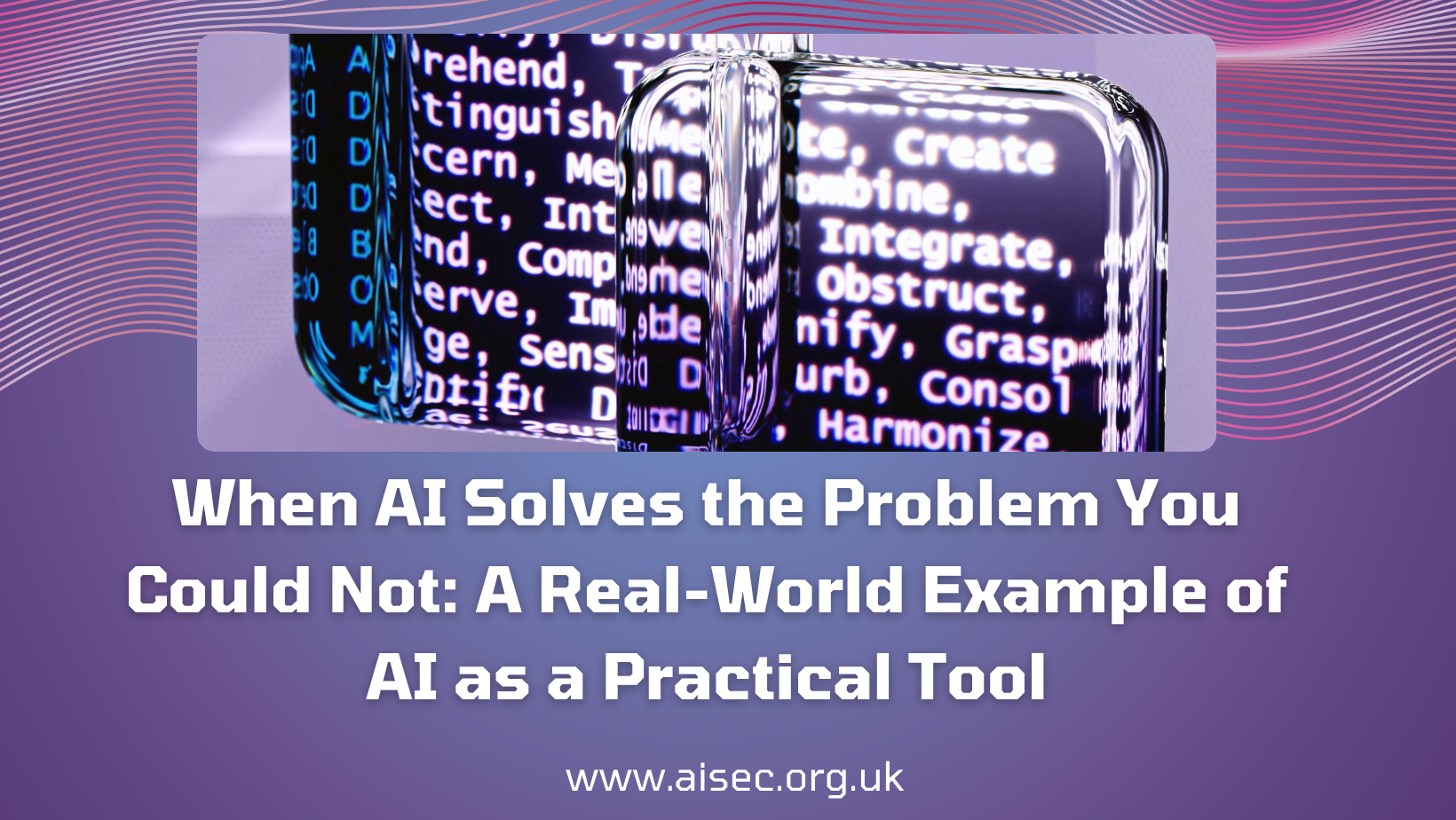 When AI Solves the Problem You Could Not: A Real-World Example of AI as ...